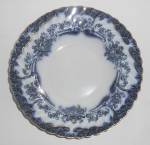 Click to view larger image of Vintage Flow Blue Pountney China Milton w/Gold Large So (Image1)