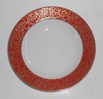 Mikasa Fine China Red Parchment Rimmed Soup Bowl