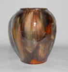 Click to view larger image of Brush McCoy Pottery Brown Onyx #050 Art Vase #2 (Image2)