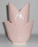 Click to view larger image of Bauer Pottery Pink Speckle #684 Art Vase (Image3)