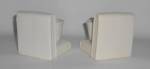 Click to view larger image of American Art Pottery Matte White Pair Book & Flower Pot (Image2)