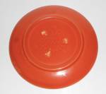 Click to view larger image of VINTAGE Bauer Pottery Ring Ware Orange Salad Plate (Image2)