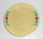VINTAGE Coors Pottery Rosebud Yellow 7'' Plate #2
