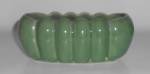Click to view larger image of Vintage Alamo Pottery Green Ribbed Planter (Image1)