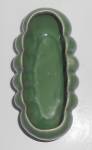 Click to view larger image of Vintage Alamo Pottery Green Ribbed Planter (Image2)