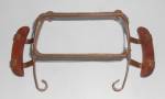 Click to view larger image of VINTAGE Bauer Pottery Wood & Copper Loaf Pan Rack (Image2)
