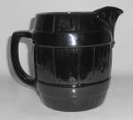 Click to view larger image of Frankoma Pottery Black Barrel #97D Large Pitcher (Image1)