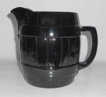 Click to view larger image of Frankoma Pottery Black Barrel #97D Large Pitcher (Image3)