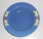 Click to view larger image of Coors Pottery Rosebud Blue Rimmed Soup Bowl (Image1)