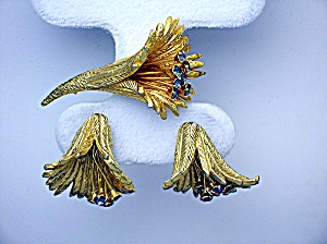 Earrings Castlecliff Gold  Crystal Brooch and Clip  (Image1)