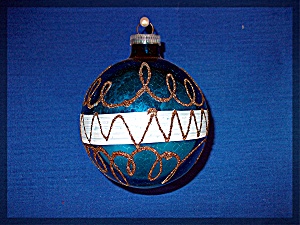 West Germany Glass Christmas Ornament