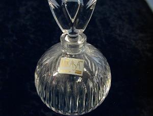 Elegant Crystal Perfume Bottle by Mikasa. (Image1)