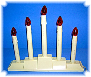 Vintage 5 Candles Electric Christmas Lights (Image1)