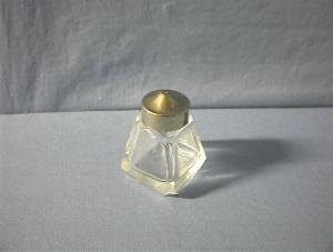 Cut Glass Oriental Design Salt Shaker