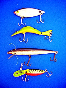 Fishing Lures Lot Of 4, Brook's, Cordell, Thinfin,