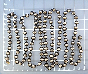 Taxco Mexico Sterling Silver Beads 62 Inches 90 Grams (Image1)