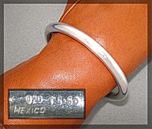 Sterling Silver Bangle Bracelet TS-60 Mexico (Image1)