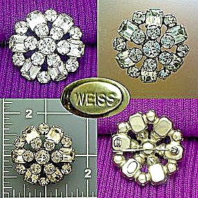 Vintage WEISS brooch pin (Image1)