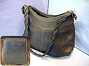 Brighton Black Leather Classic Handbag