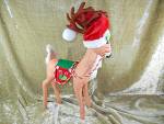 Click to view larger image of Christmas Annalee 18 inch Peppermint Reindeer  (Image2)