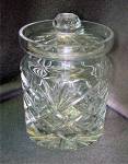 Click to view larger image of Gorham Crystal Clear Biscuit Barrel, w/ Lid Monte Carlo (Image1)