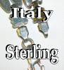 Click to view larger image of Sterling Silver  Gold Necklace Italy (Image4)