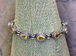 Click to view larger image of Citrine Sterling Silver Toggle Clasp Bracelet (Image3)