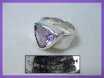 Click to view larger image of Designer Sterling Silver Amethyst Ring By EXPERIENCE (Image5)