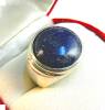 Click to view larger image of Sterling Silver Bezel Set Blue Lapis Ring . . . . (Image4)
