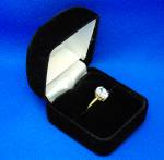 Click to view larger image of Ring Diamond  1 ct Oval Moissanite14K Yellow Gold  (Image2)