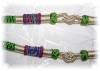 Click to view larger image of Green & Lavender Jade Pendant Silk Cord (Image5)