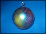 Click to view larger image of hand blown glass ornament  - irradescent (Image2)
