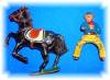Click to view larger image of Diecast TIMPO TOYS ENGLAND Cowboy & Horse (Image3)