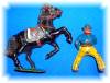 Click to view larger image of Diecast TIMPO TOYS ENGLAND Cowboy & Horse (Image4)