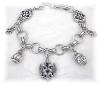 Click to view larger image of Silver Brighton Charm Bracelet USA (Image2)
