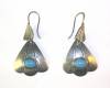 Click to view larger image of TaxcoSteling Silver and Turquoise Earrings TS-01 Mexico (Image2)