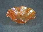 Click to view larger image of Carnival glass candy dish 60s Orange (Image4)