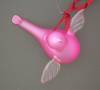 Click to view larger image of RUSS Handblown Pink Glass Bird In Original Box (Image2)