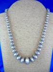 Click to view larger image of Navajo  Sterling Silver Navajo Pearls  Signed RV 74 Gra (Image1)