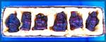 Click here to enlarge image and see more about item 0403201006: Buddha Statues - Tibetan Laughing Buddhas - set of 6