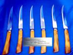 Click to view larger image of Bakelite Steak Knife Set  W. Richardson Sheffield Engla (Image1)
