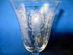 Click to view larger image of Tiffin Goblet, Charmain pattern etched crystal (Image2)