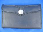 black Leather  Buffalo Nickel wallet ,