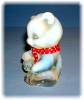 Click to view larger image of Fenton Opalescent Glass Teddy Bear Red Neck Tie (Image2)