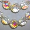Click to view larger image of Bead Necklace, Crystal faceted 2 strand graduated, (Image5)