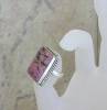 Click to view larger image of Sterling Silver and LARGE Pink Rhodolite Ring (Image5)