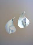 Click to view larger image of Artist Signed Sterling Silver Pierced Earrings (Image7)