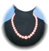 Click to view larger image of Sponge Coral Pink Graduatedd Bead Necklace (Image6)