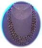 Click to view larger image of French Jet Glass  Hand knotted 76 Inch  Necklace (Image3)