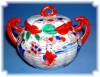 Click to view larger image of Geisha Girl Porcelain Sugar Bowl with lid (Image2)